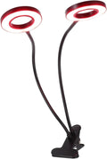 5v Led Plant Growth Lamp Dual-Head Indoor Light for Vegetables Flowers USB-Powered with Timer and Dimmable Brightness for Home Gardening