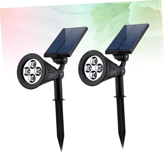 DOITOOL 2pcs RGB Lights Led Ground Plug Spotlights Outdoor Patio Lights No Wiring Required