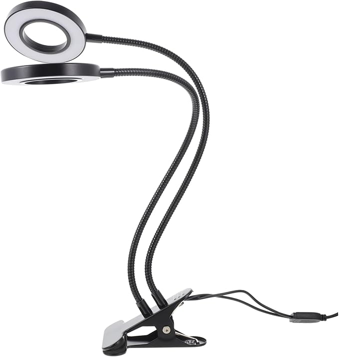 Dual Head LED Plant Growth Lamp for Indoor Use Powered with Clip Design for Enhancing Plant Growth Compact for Easy Setup and Mobility