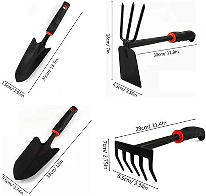 4PCS Mini Garden Tools Sets Durable Gardening Hand Tool Ergonomic &amp Rust Resistant for Women Kid Men Gardener