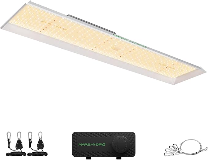 MARS HYDRO TSL2000 300W Led Grow Lights for Indoor Plants Full Spectrum Dimmable Daisy Chain Growing Lamps for Seed Starting Vegetables Bloom in 4x2/5x3 Grow Tent Greenhouses