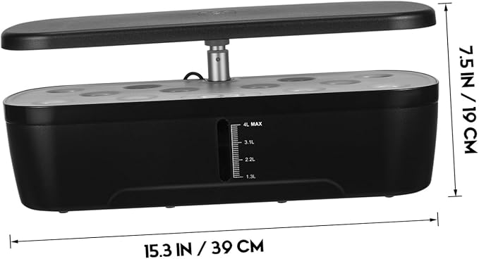 1Set Indoor Gardening System Hydroponic Plant Growing Kit with LED Grow Light Space Saving Design for Home Use for Efficient Plant Growth Compatible with US Plug