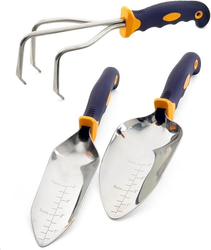 CUTCO Model 323 3-Pc. Garden Tool Set - #300 Cultivator 302 Transplanting Trowel and #304 Garden Trowel