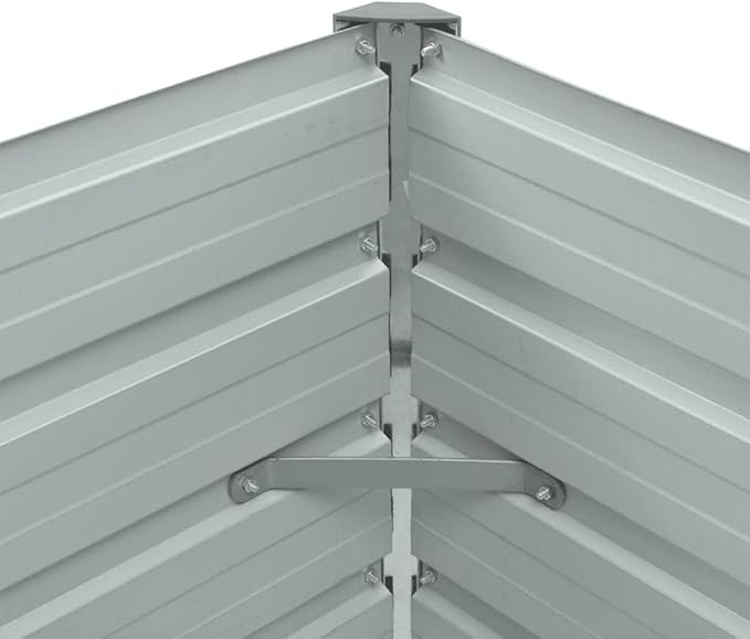 Garden Raised Bed Galvanized Steel 39.4x15.7x17.7 Green Metal Planter Box for Vegetables Flowers Herbs and More - Outdoor Elevated Planter with Open Bottom for Better Drainage