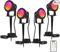 Smart Outdoor Lights 15W Halloween Spotlights with US Plug 12V APP Control Waterproof Dimmable with Timer