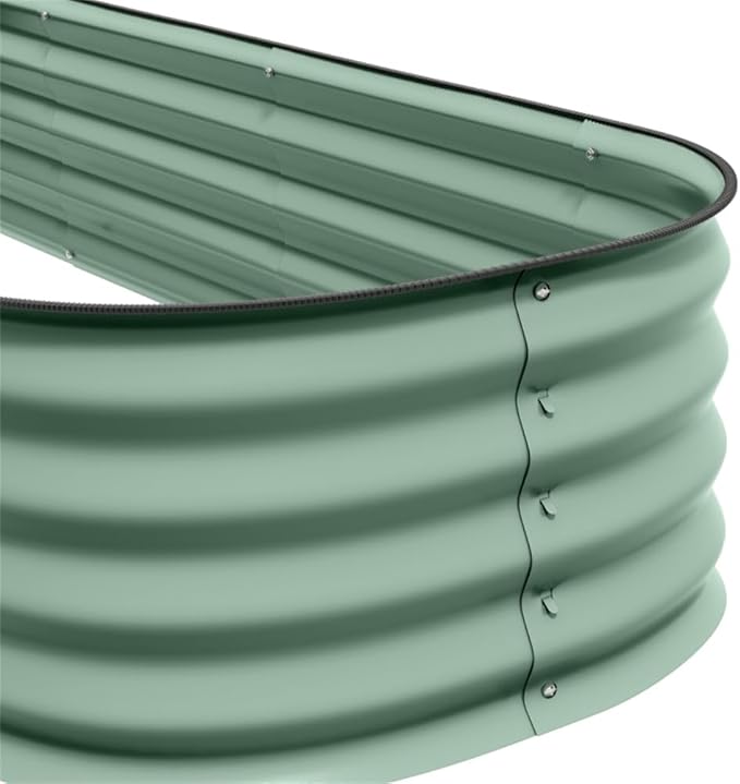 Raised Garden Bed – 94.5 Long Galvanized Steel Planter for Outdoor Flowers Vegetables &amp Herbs – Durable Metal Raised Garden Box with Easy Assembly &amp Drainage
