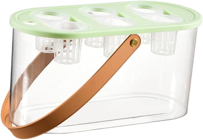 MYCENSE Hydroponics Grower Box Hydroponics Tool with 6 Holes Hydroponic System Growing Box Indoor Tabletop Mini Aquarium for Indoor Green