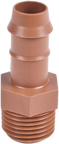 25-PACK - Drip Irrigation Universal 1/2 MNPT Adapter x Barb Coupling Barbed Fitting Fits 17mm 600 ID 1/2-Inch Drip Tubing (1/2 Inch Adapter)