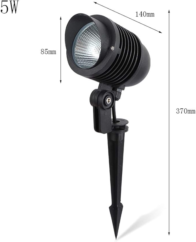 5W Led Outdoor Landscape Garden Bullet Flood Lights Path Walkway Lawn Spotlights Waterproof Inground Lights Stadium/Blue Light (Blue Light)