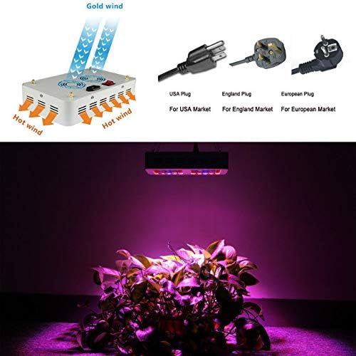 4pieces 300w Indoor Plants Growing Full Spectrum ce rohs tuv cul Plant Growing Light Fixture 300w led Plant Light for Seedlings Flowers and Fruits (4pcs 300w)