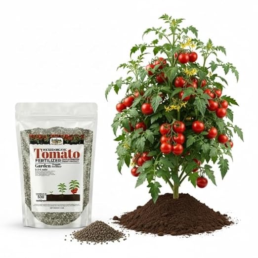 Old Cobblers Farm™ Wicked Organics Organic Tomato - for Strong Vines Blossom Growth &amp Flavorful Fruit (5 lbs | 10 lbs | 15 lbs | 20 lbs) (10lbs)