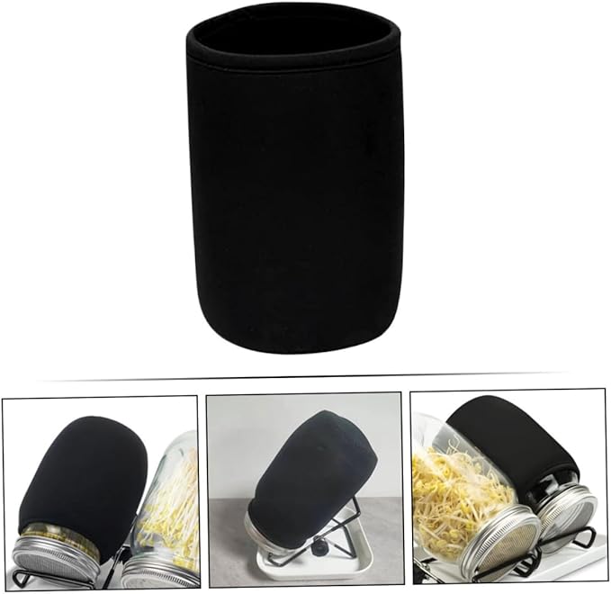 32pcs Mason Jar Sprouting Lids Wide Jar Covers Blackout Sleeves for Hydroponics Growing System Kit Indoor