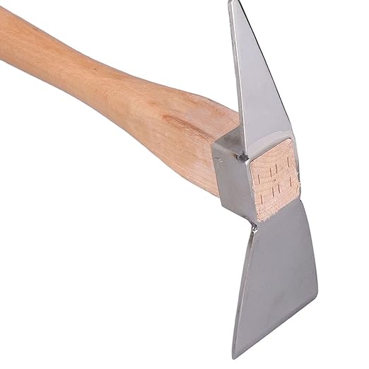 Hoe Garden Tool Pick Axe Wood Material for Courtyard for Pot Culture for Gardening