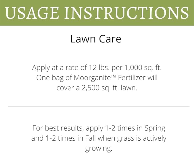 Earth Science Moorganite Lawn/Garden Fertilizer Plant Food 2500sft Bag