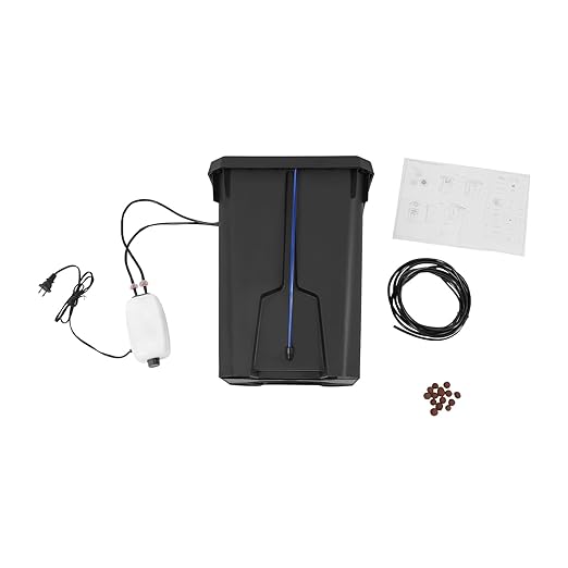Growing System 7.13Gallon Automatic Drip Irrigation System Kits with 8 W Air Pump Deep Water Culture Bucket System for Indoor Plants/Lawn/Greenhouse