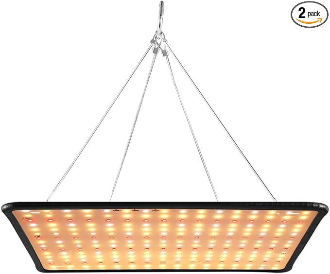 500W Indoor LED Planting Lamp UV/IR Full Spectrum Greenhouse Hydroponics Plants Lamps 110V Vegetable Bonsai Fruit Seeding Lights Potted Succulent Moss Cactus Cultivation Lighting with Hook US Plug