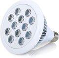 Luopan Indoor Lighting 4pcs/lot LED Grow SoptLight PAR38 AC90-265V 12W/24W LED Infrared Light Baking Light Plant Growth Light (Color : White Size : 12w)