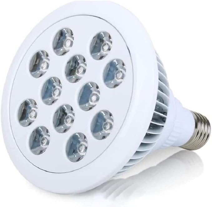Luopan Indoor Lighting 4pcs/lot LED Grow SoptLight PAR38 AC90-265V 12W/24W LED Infrared Light Baking Light Plant Growth Light (Color : Grow Light Size : 24w)