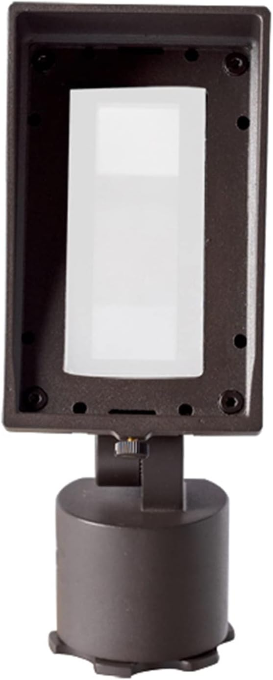 WAC Landscape Lighting Wall Wash Light LED 12V with Adjustable Beam Angle and Integral Brightness Control 3000K in Solid Brass Coated with Bronze