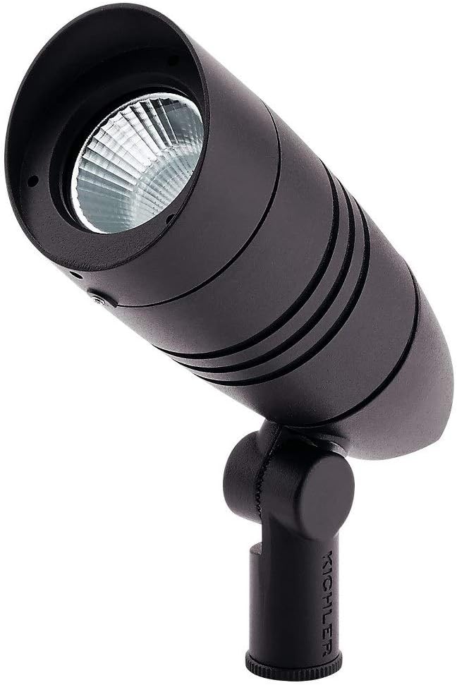 KICHLER Landscape LED 5.3 Watt 3000K Landscape Accent Light in Textured Architectural Bronze 16210AZT30