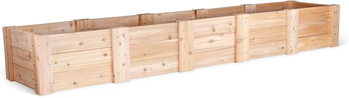 Infinite Cedar Premium Cedar Raised Garden Bed (2' x 10' x 16.5 H)