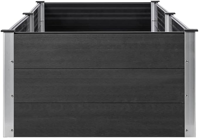 YAFF Garden Raised Bed 78.7x39.4x21.3 WPC Gray (63.8lbs)