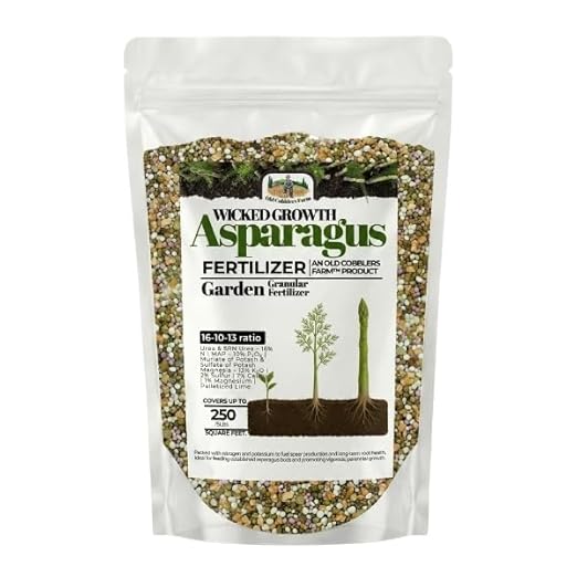 Asparagus Fertilizer - 100% Nourishes Root Growth Enhances Flavor Boosts Plant Health Slow-Release Nutrients for Optimal Garden Performance - 15 lb Bag by Old Cobblers Farm