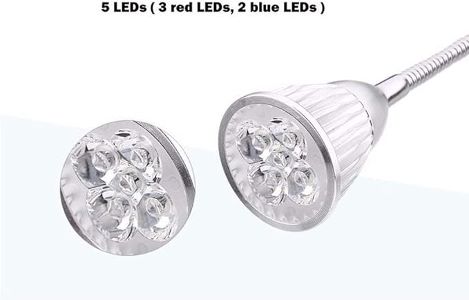 Wall Lights Led Grow Light with Clip Flexible Lamp Head Clip Led Plant Growth Light for Indoor or Desktop Plants Plug