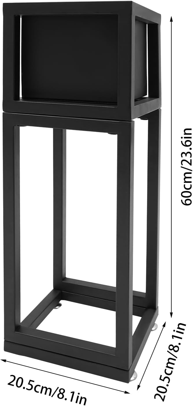 DYNAMI 2Pcs Carbon Steel Raised Garden Bed with Legs8.1L*8.1W*23.6H in Metal Standing Planter Elevated Planter Box Outdoorfor Backyard Patio BalconyGarden