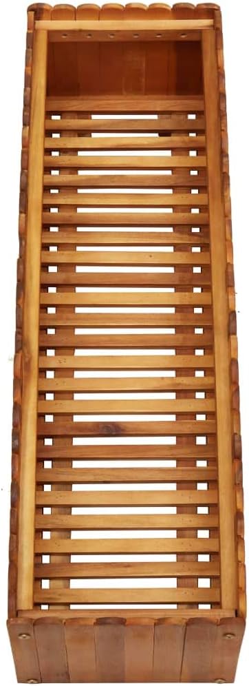 vidaXL Raised Garden Bed Raised Flower Bed Raised Garden Box Planter Box for Outdoor Patio Backyard Vegetables Herbs Solid Wood Acacia