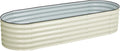 BPS 6-in-1 Metal Raised Garden Bed 5.5x4 FT Galvanized Planter Raised Beds for Vegetables Flowers 17'' Extra Tall