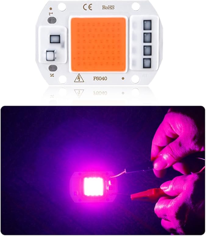 Indoor Lighting Pack of 20 LED Plant Grow Light Chips AC110V 20W/30W/50W Full Spectrum Plant Light(20W)