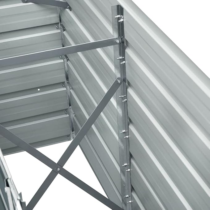 Garden Raised Bed Galvanized Steel 94.5x15.7x30.3 Anthracite