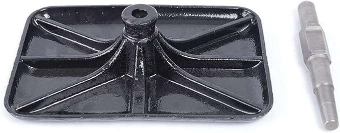 Jack Hammer Compactor Plate 12.2x8.2 in Jack Hammer Soil Compactors Tamper Garden Landscaping Tool for Ground &amp Gravel Leveling Dirt Compactor