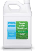 Maximum Green &amp Growth Fertilizer High Nitrogen 28-0-0 Lawn Food Liquid Fertilizer- Spring &amp Summer- Any Grass Type- Simple Lawn Solutions - Concentrated Quick &amp Slow Release Blend (1 Gall