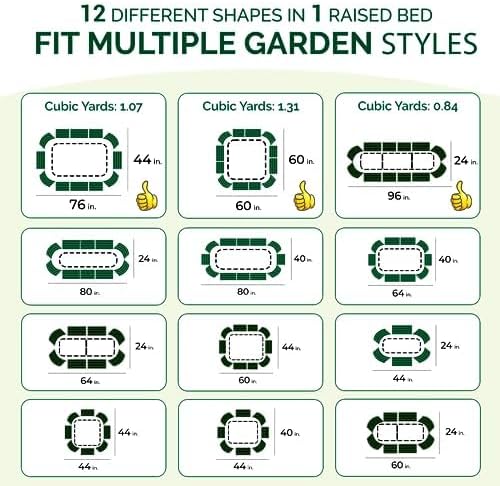 dzo 8x2x1.4 ft Galvanized Steel Raised Garden Beds Outdoor 12-in-1 Large Modular Metal Raised Garden Bed with 7 Coating Layers for Vegetables Herbs Flower - Ivory
