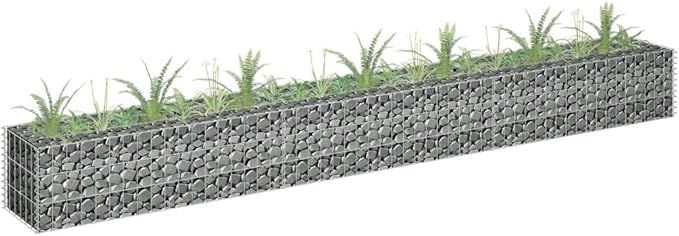 SKM Gabion Raised Bed Gabion Raised Bed Galvanized Steel 106.3x11.8x11.8