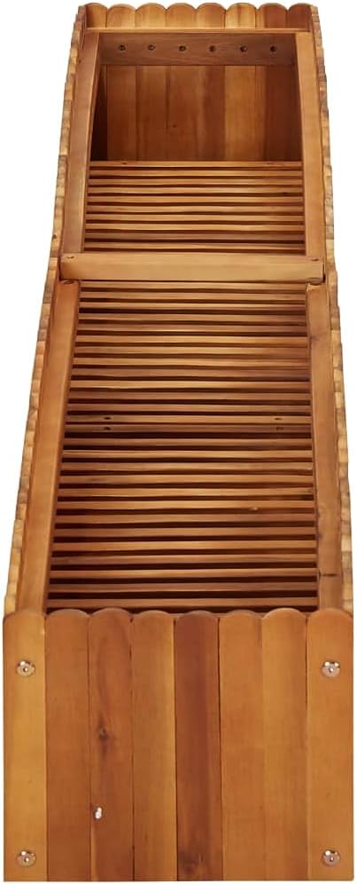 qiangxing Garden Raised Bed Planter Raised Beds Raised Planter Box Planters for Outdoor Plants Garden Beds 78.7x11.8x9.8 Solid Acacia Wood