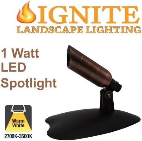 1-Watt Bronze LED Spotlight w/o Transformer