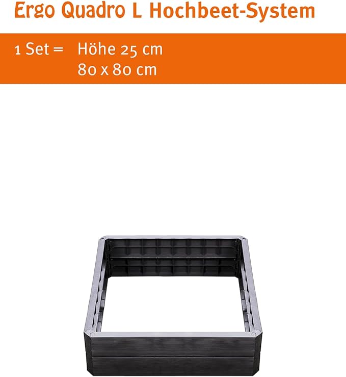 Exaco Trading Company 645117 Ergo Raised Bed Large Square
