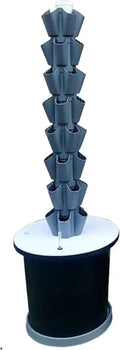 Tower Garden Growing System Hydroponics Tower Growing System Kit Soilless Cultivation Hydroponic Growing Kits for Indoor/Outdoor Herbs(Gray150cm/59in)
