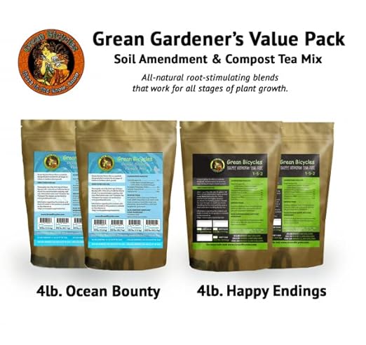 Happy Endings Compost Tea Mix (4lb) + Ocean Bounty Natural Plant Food (4lb) for Indoor Plants and Outdoor Plants