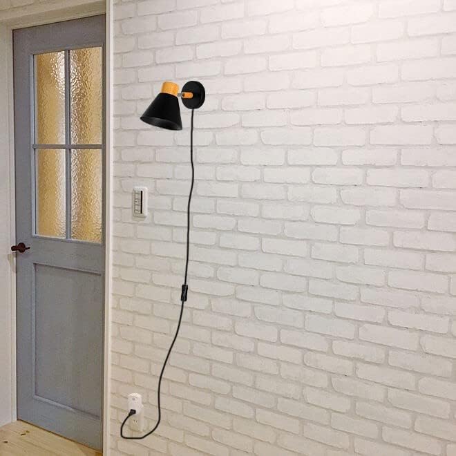 Hook Type Wall Mounted Plant Light Full Spectrum 4500K 10W Adjusted Angle &amp Light Beam Range 15°-60° Modern Black Metal Wood Wall Lamps for Indoor Growing Plants Flowers