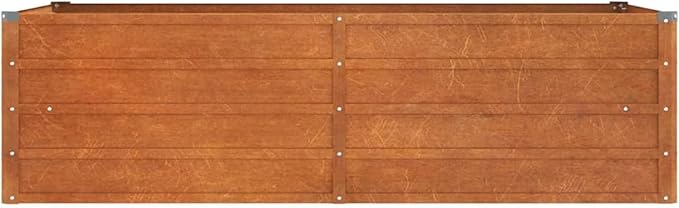 Raised Bed Rusty 160 x 80 x 45 cm Corten Steel Composter Garden Tomato Pot Raised Beds for Garden Metal