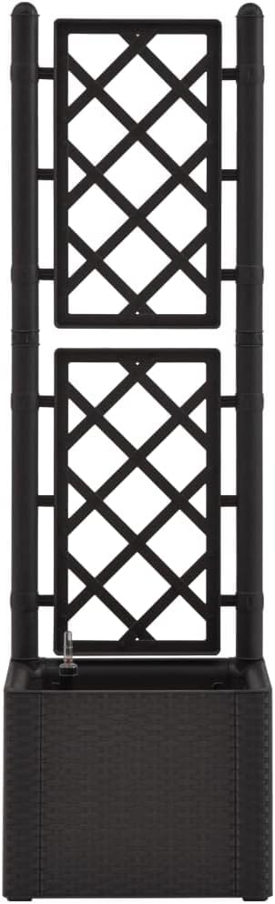 SKM Garden Raised Bed with Trellis and Self Watering System Anthracite-3965