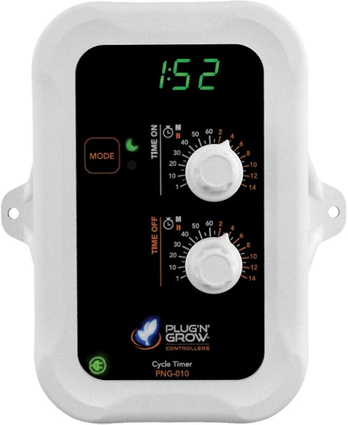 Intelligent Growing Systems (Plug &amp Grow) NBPNG010 Lighting Timer with High-Temp Shutoff