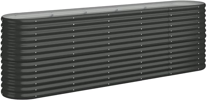 Garden Raised Bed Powder-Coated Steel 88.2x15.7x26.8 AnthraciteWeight:25.84lbs318901