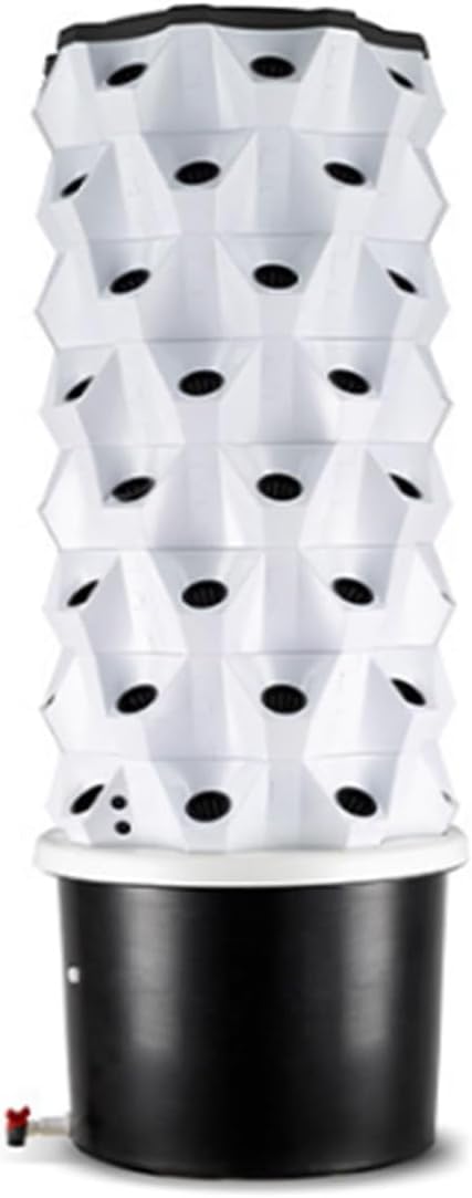 Large Capacity Hydrophonic Planter Grower Vertical Hydroponic System with LED Grow Light Food Grade ABS Material for Fruits Vegetables(8 Layers)