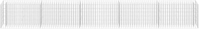 SKM Gabion Raised Bed Gabion Raised Bed Galvanized Steel 177.2x11.8x23.6
