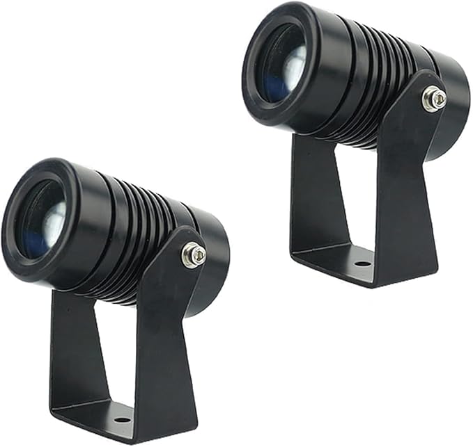 2PCS Led Beam Light - Landscape Lights - Rotation Spotlight 24V/85-265V Spotlight Led Beam Light Outdoor Building Exterior Wall Projector Lights IP67 Waterproof Narrow Beam Spot Light(Red5W(DC24V)